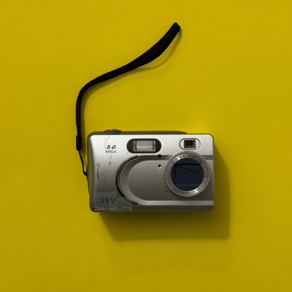 SVP 5.0MP‎ Digital Camera 3x Optical Zoom MIN-030B – Untested